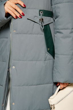 Пальто Beautiful Free 8019 полынь