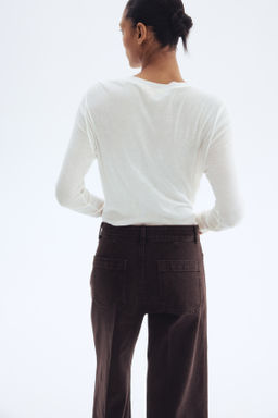 Wide High Ankle Jeans - H&m фото 7