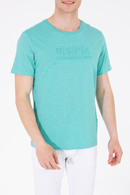 Мужская мятная футболка с круглым вырезом - U.s. polo assn фото 7