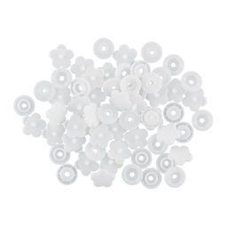 Кнопка Micron POM-12 FL Кнопки пластиковые пластик d 12 мм 15 шт. № 001 белый