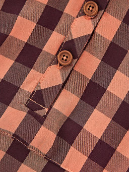 Платье UD 3891 оранж.клетка - Mini maxi фото 8