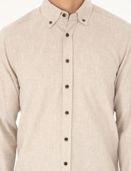 Bej Regular Fit Uzun Kollu G_mlek - Pierre cardin фото 6