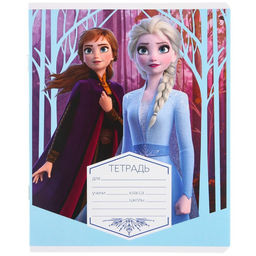 Цена за 10 шт. Тетрадь 12 листов, линейка, Холодное сердце 5 видов МИКС - Disney фото 11