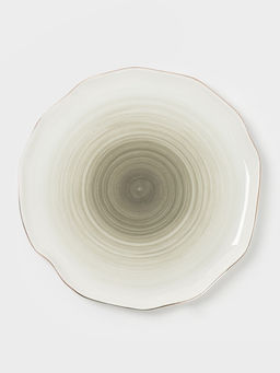 Тарелка обеденная Доляна Млечный путь, d=25 см, фарфор, серая