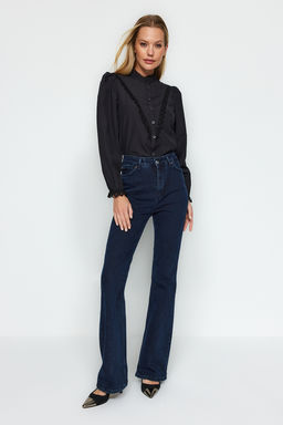 TRENDYOLMILLA Beyaz Dantel Detayl? Pamuklu Regular Normal Kal?p Dokuma Gomlek TWOAW21GO0077 фото 16