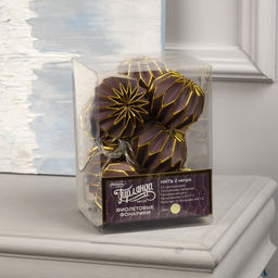 Гирлянда Нить 2 м с насадками Фиолетовый фонарик, IP20, прозрачная нить, 10 LED, от батареек АА?2, свечение тёплое белое - Luazon lighting фото 6