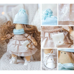 Набор для шитья. Интерьерная кукла своими руками «Лола», 30 см