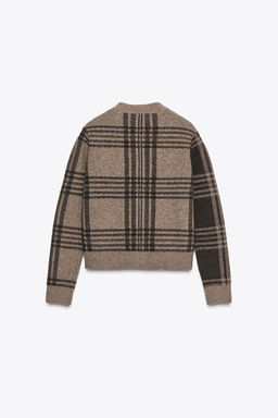 CHECK KNIT CARDIGAN - Zara фото 5