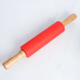 Скалка 38х19,2х5см силиконовая/ RM-931 /уп 72/ красный 734931