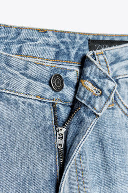 ZW COLLECTION STRAIGHT HIGH-WAIST JEANS - Zara фото 7