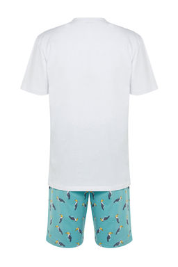 TRENDYOL MAN Yesil Regular Fit Orme Sortlu Pijama Tak?m? TMNSS23PT00033 - Trendyolmilla фото 11