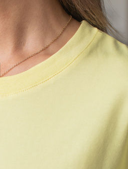 Свободная футболка из премиального хлопка с эластаном