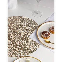 Цена за 12 шт. Салфетка сервировочная на стол Манифик, d=38 см, цвет золотой - Simaland фото 2