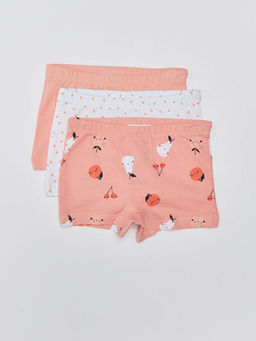 Beli Lastikli Bask?l? K?z Bebek Boxer 3l?