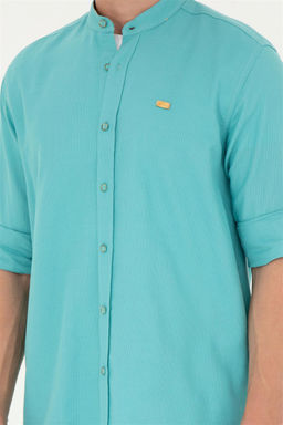 Мужская мятная рубашка с длинным рукавом - U.s. polo assn фото 6