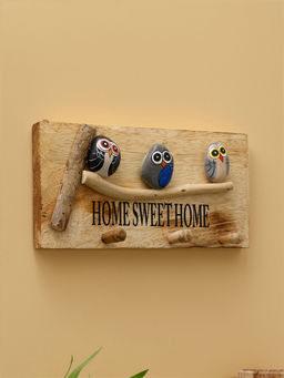 Вешалка HOME SWEET HOME, 30×6×15 см, дерево албезия