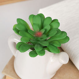 Цена за 1 шт. Цветочная композиция Кактус в чайнике / FA2885 /уп 12/192/ - Галеонтрейд фото 6