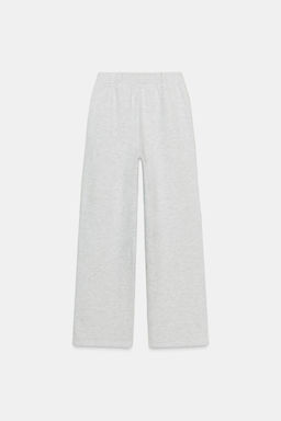 BELTED STRAIGHT-LEG FLEECE TROUSERS - Zara фото 7