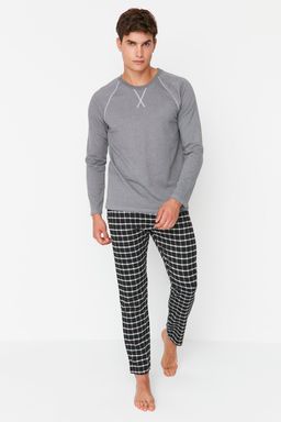 TRENDYOL MAN Siyah Regular Fit Pijama Tak?m? THMAW22PT0426