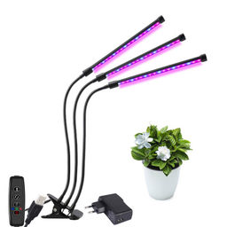 Светильник настольный / Фитолампа для растений с 3 лампами (проводной переключатель) + адаптер для розетки / FITLED3-2 /уп 18/ - Галеонтрейд фото 6