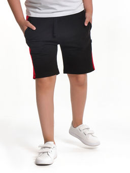 Шорты для мальчика 22-3458 черный | красный кашкорс