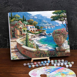 Картина по номерам на холсте с подрамником Набережная 40 50 см - Школа талантов фото 3