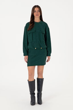 Kad_n Koyu Ye_il Sweatshirt Sepette S_rpriz _ndirim - U.s. polo assn фото 4