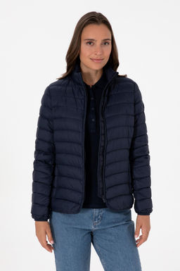 Kad_n Lacivert Mont Sepette S_rpriz _ndirim