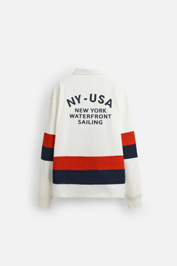 POLO SHIRT WITH CONTRASTING STRIPES - Zara фото 8