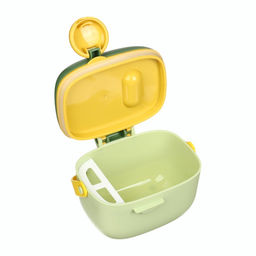 Контейнер для детского питания Крошка Я Дино 5, 400 мл., зеленый