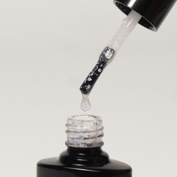 Гель лак для ногтей, MILK GLITTER, 3-х фазный, 8мл, LED/UV, цвет прозрачный (11) - Queen fair фото 6