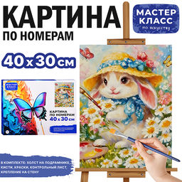 Картина по номерам MKR4030-158 "Художница" 40х30 см.