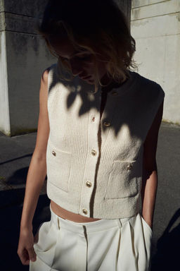 PLAIN KNIT TOP - Zara фото 9