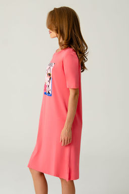 Арт. 8608 Туника женская 42-50 (5 шт) Цвет:коралловый - Калинка фото 20