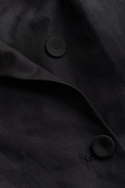 Vestido blazer en mezcla de lino con escote halter - H&m фото 6