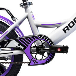 Велосипед 14" Rocket Gem, цвет белый/фиолетовый