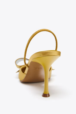 SATIN-EFFECT SLINGBACK SHOES - Zara фото 10