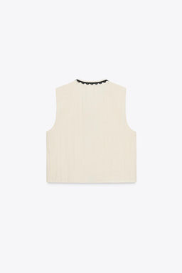 TASSEL EMBROIDERED GILET