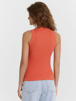 Топ женский оранжевый в рубчик - Mark formelle фото 2