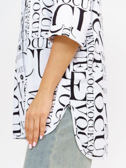 445 Туника "Буквы на белом"