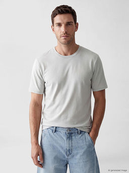 Regular Fit Basic Erkek Dry Touch Ti??rt