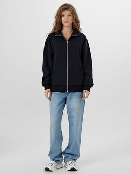 Толстовка женская черная на молнии - Mark formelle фото 3