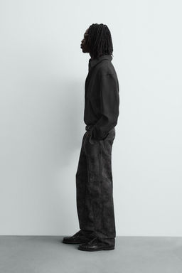 ABSTRACT JACQUARD STRAIGHT-LEG JEANS - Zara фото 4