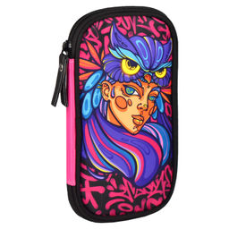 Пенал школьный Феникс+, арт.65684/ 24 СТРИТ АРТ (by COUPLE of CREATORS) 11x20x2 см, полиэстер, молни