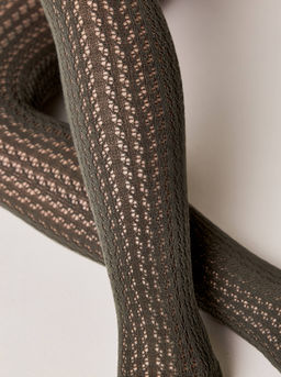 CONTE-KIDS MISS Ажурные колготки хаки