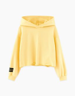 Светло-желтое худи для девочки 220121