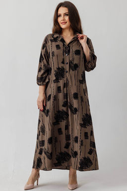 Платье 6145/09/Хаки, черный