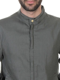 5886 GREY/GREEN Ветровка мужская DSG DONG (100% лён) - Fashion фото 8