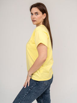 Футболка Хлопок 95%, лайкра 5% Классика аква - Ивассорти фото 37