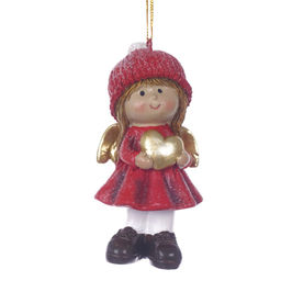 Фигурка декоративная подвесная "Ангел", L4,5 W3,5 H10 см, 2в.